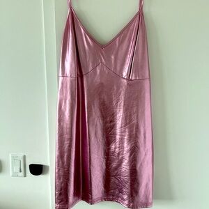Super fun pink shiny dress!